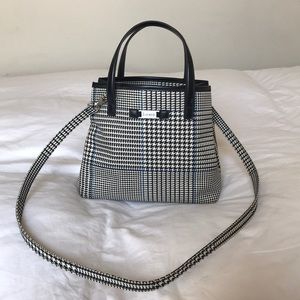 RALPH LAUREN houndstooth / plaid purse